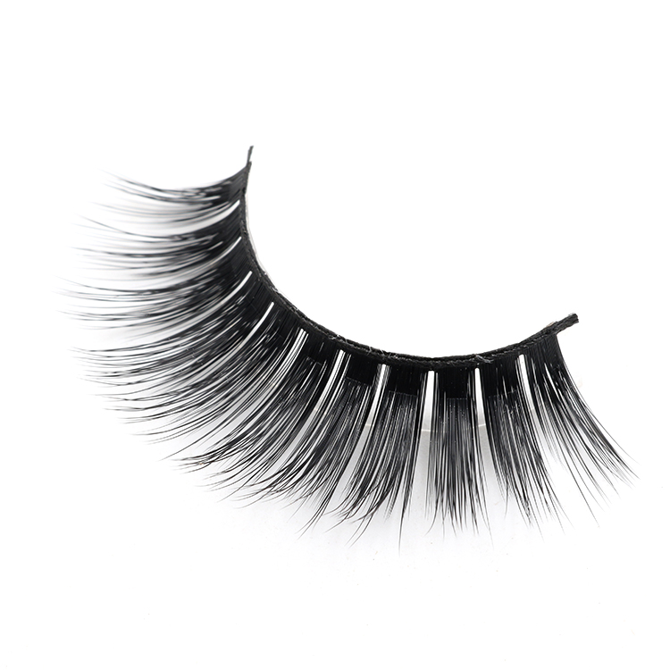 Vegan friend synthetic false eyelashes suppliers China wholesale private label 3d silk lashes 